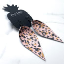 Avalon blush leopard Leather