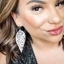 Avalon blush leopard Leather