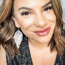 Avalon blush leopard Leather