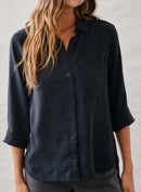 Bella Dahl - Oceanside Top - Vintage Black