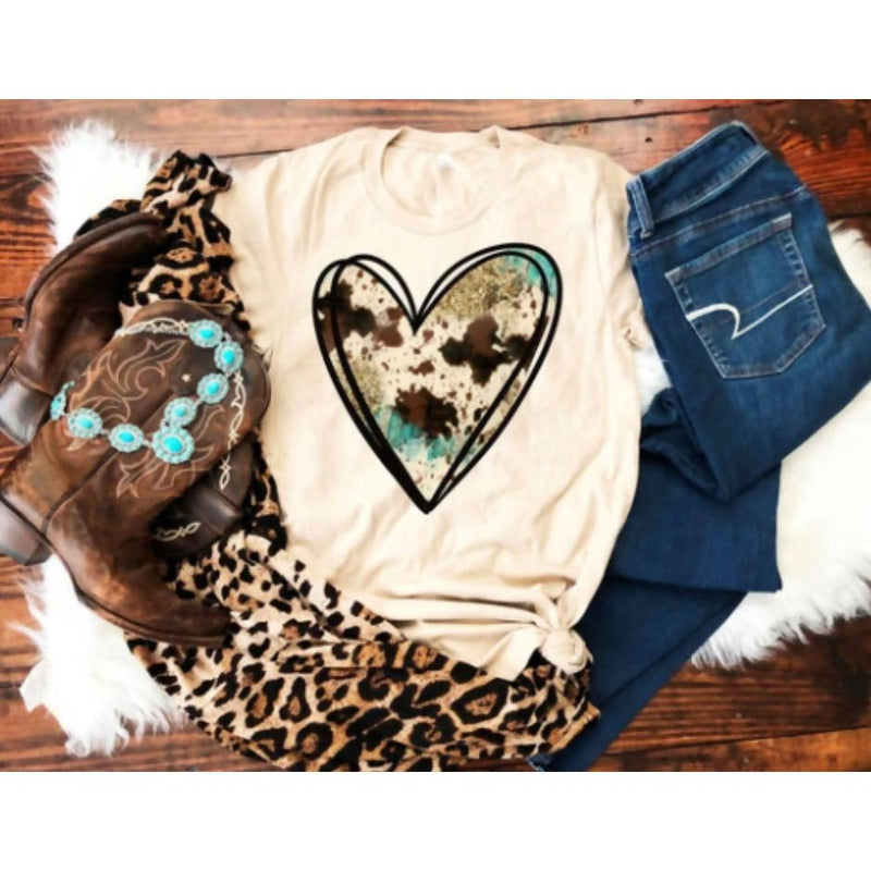 Imperfect Cow Heart Graphic Tee