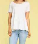 Baby Doll Top With Bottom Ruffle