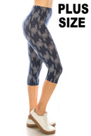 Navy Chevron Capri(86)