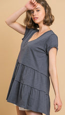 Tiered V-Neck Tunic