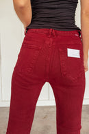 Wine Colored Skinny Denim by Risen