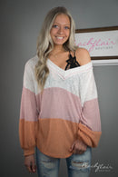 Keep Things Interesting Color Block Top