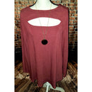 Get Your Groove On Keyhole Cutout Top