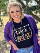 Purple Solid Black Mid Length Cardi