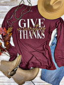 Give Thanks in Everything