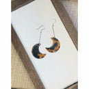 Moon's A Rising in Shades of Tortoise Dangles