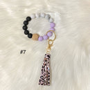 Purple and Black Keychain Wristlet