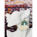 Rainbow Macrame Earrings