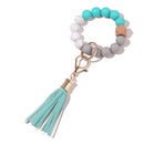 Silicone bead bracelet key keeper