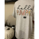 Hello Pumpkin Fall Tee, Heather Ash