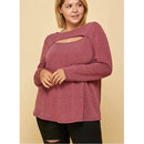 Get Your Groove On Keyhole Cutout Top