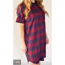 Plaid T Shirt Dress