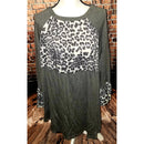 Excuse Me For Looking Good Animal Print Babydoll Tunic