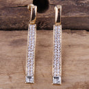 Sia - Rhinestone Bar Dangle Earrings