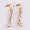 Sia - Rhinestone Bar Dangle Earrings