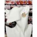 Clay Pumpkin Stud Earrings