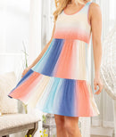 Sleeveless Ruffle Detail Dress