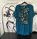 Teal Elephant Shorts(482)