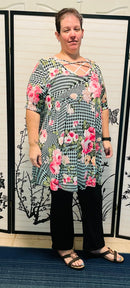 Criss Cross Floral Dress(352)