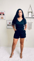 Knit Black Romper