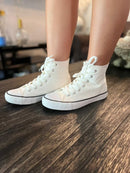 Star 24 White Hi-Top Sneakers