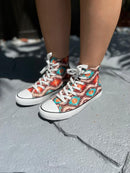 Star 24 Aztec Stripes Hi-Top Sneakers