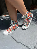 Star 24 Aztec Stripes Hi-Top Sneakers