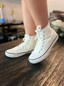 Star 24 White Hi-Top Sneakers