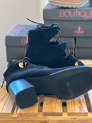 Black Suede Wally