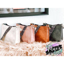 Jordyn leopard strap purse