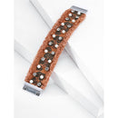 Retro Print Denim Bracelet