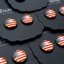 Vintage American Flag Studs