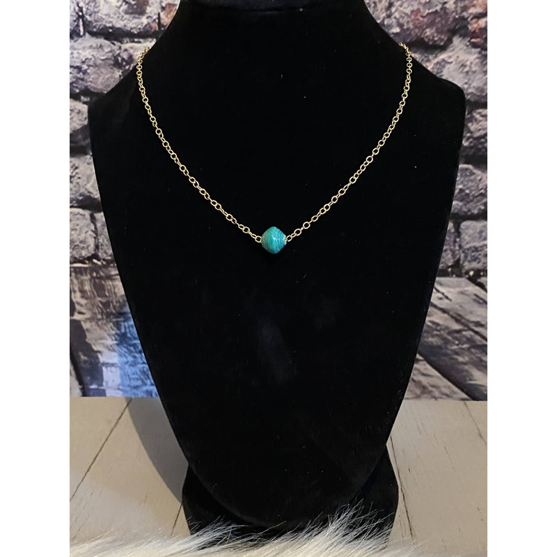 Rotating Gemstone Necklace-5 Colors