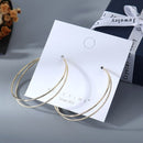 Goldtone Classic Double hoop earrings