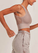 Loralei Laser Cut Seamless Sports Bra