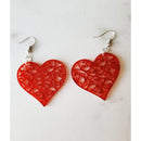 Scrolled Heart Earrings
