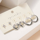Silver tone Earring Set
