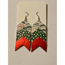 3 Tiered Chevron Earrings