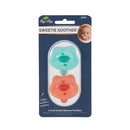 Sweetie Soother Pacifier Sets 2 Pack Aquamarine & Peach