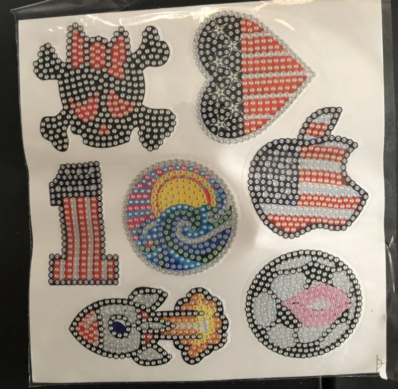 Diamond Dot DIY Sticker Paintings For Kids-6 Designs(643)