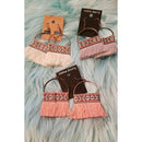 Gray Boho Fringe Earrings