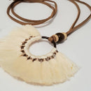 Tassel Necklace and Earrings Jewelry Set