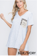 Double Pocket Striped Top(194)