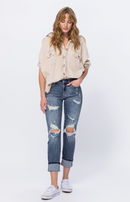 Judy Blue - Kaley Bleach Splash Boyfriend