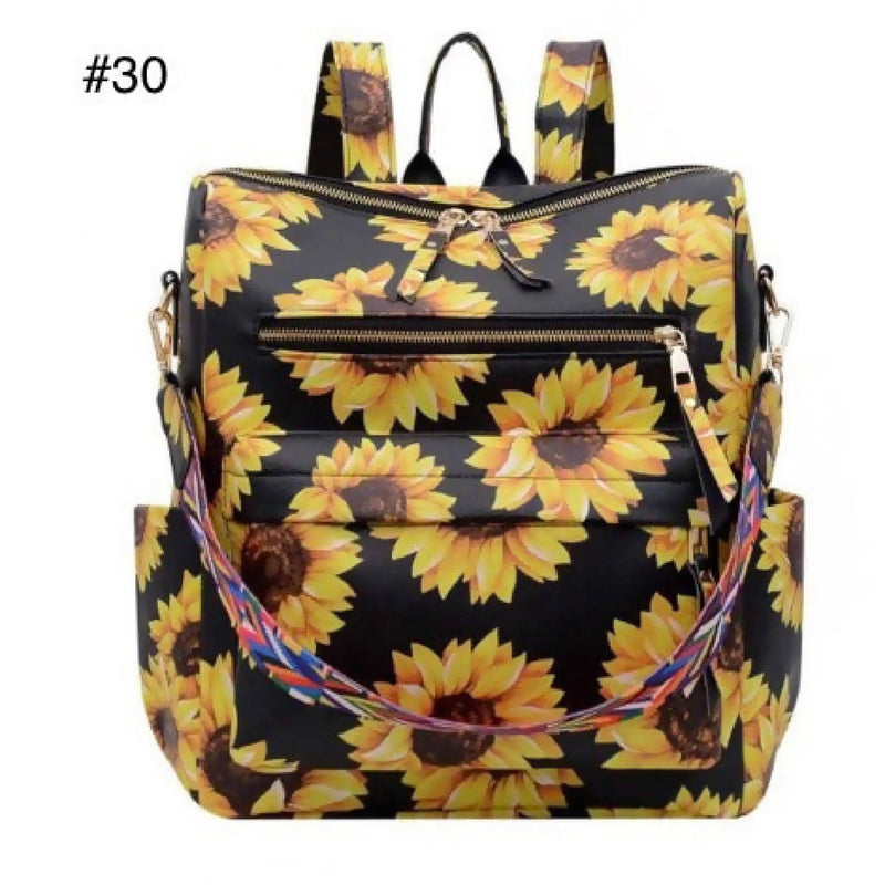 Sunflower Leather Convertible Backpack