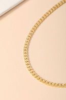Skye Herringbone Chain Choker Necklace